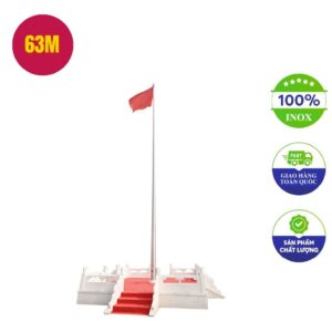 cột cờ ngoài trời điều khiển từ xa có nhạc