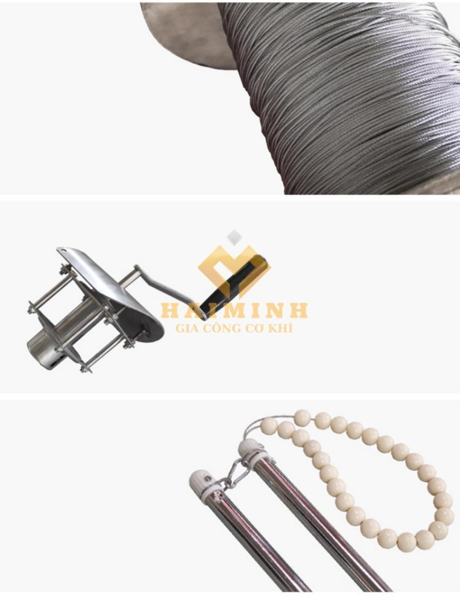 Lá cờ có thể xoay 360 độ tránh quấn vào cột