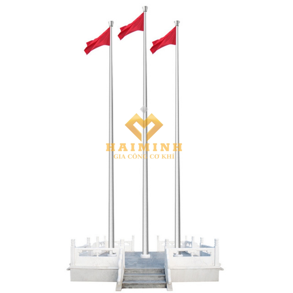 Cột cờ inox cao 56m